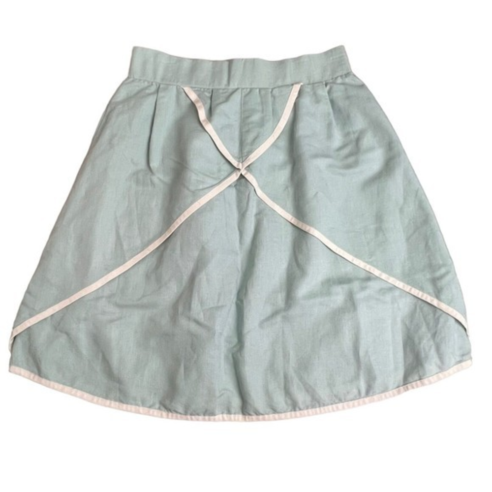 Matilda Jane Serendipity Sweet Tea Mint Green Linen Blend Skirt Small